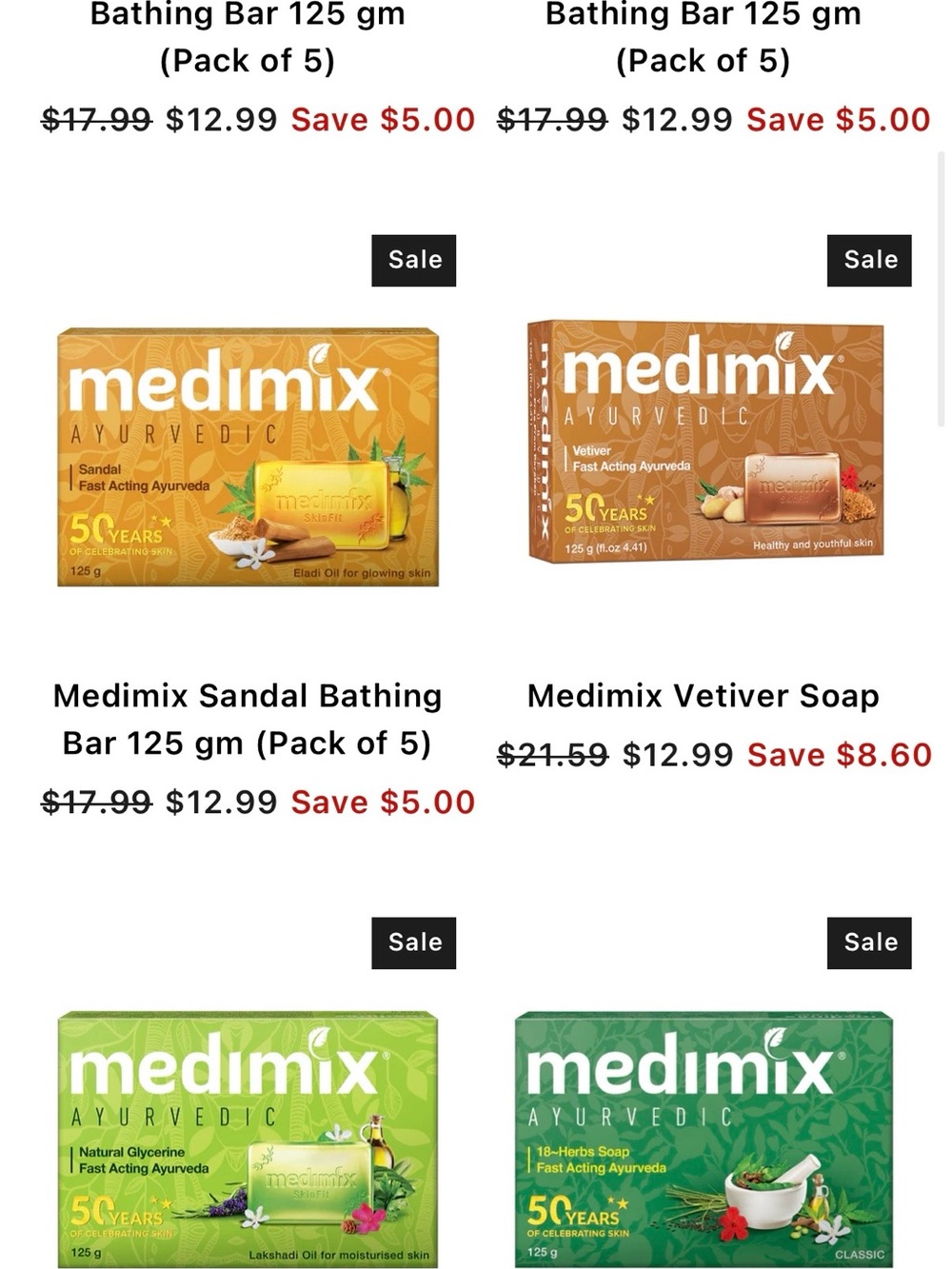 Brand new unopened Medimix Ayurvedic bathing bar*4 - Picture 3 of 3